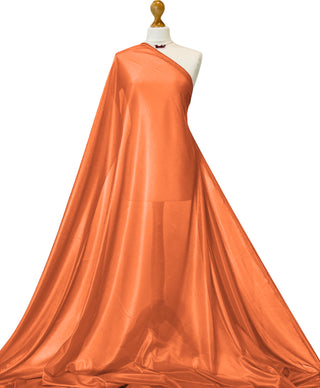 Buy orange Charmeuse 2 Way Stretch Lining Fabric