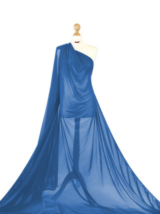 Buy royal-blue Powernet 4 Way Stretch Tulle Fabric
