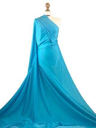 Buy turquoise Shiny Swimwear 4 Way Stretch Fabric
