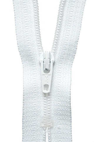 Buy white YKK Nylon Dress and Skirt Zip: 41cm