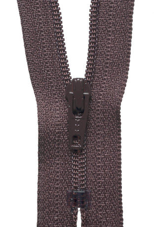 Buy brown YKK Nylon Dress and Skirt Zip: 36cm