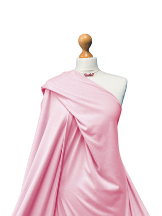 Baby Pink Cotton Interlock Fabric