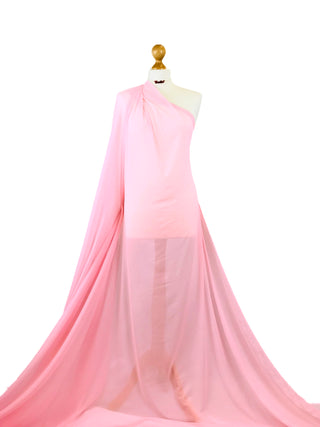 Buy baby-pink Powernet 4 Way Stretch Tulle Fabric