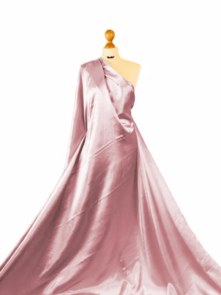 Buy blush-pink Polyester Satin Fabric