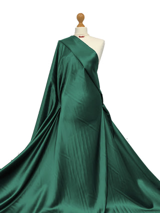 Buy bottle-green Duchess Satin Fabric