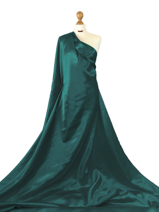 Buy bottle-green Polyester Satin Fabric