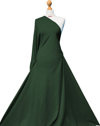 Buy bottle-green Linen Blend Fabric