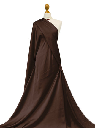 Buy brown Silky Satin Fabric