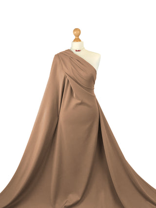 Buy camel Scuba Jersey 4 Way Stretch Fabric