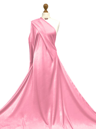 Buy candy-pink Crepe Satin Fabric