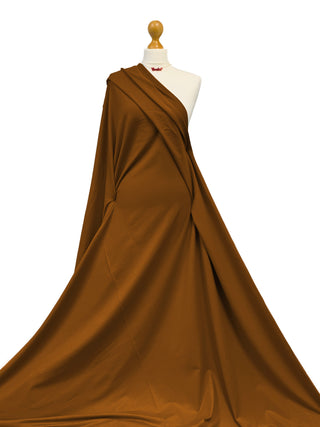 Buy caramel French Terry 4 Way Stretch Jersey Fabric