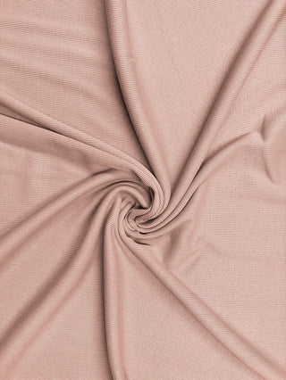 Buy cameo-pink Cotton Elastane Rib 2 Way Stretch Jersey Fabric