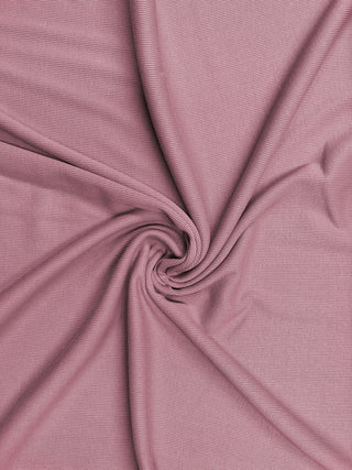 Buy dusty-pink Cotton Elastane Rib 2 Way Stretch Jersey Fabric