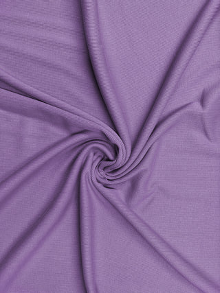 Buy lavender Cotton Elastane Rib 2 Way Stretch Jersey Fabric