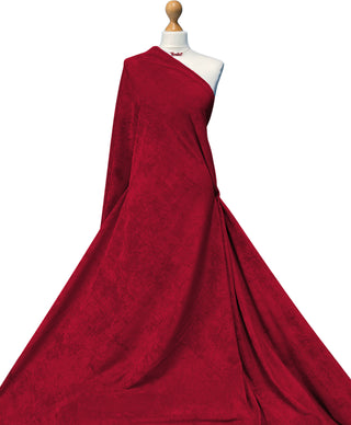 Buy dark-red Corduroy Stretch Fabric ( 15 Wale )