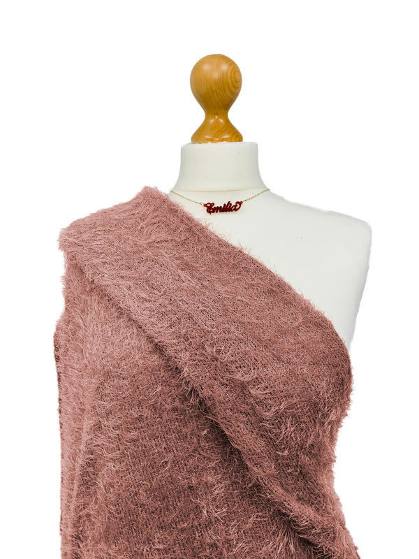 Faux Mohair Stretch Knit Fabric