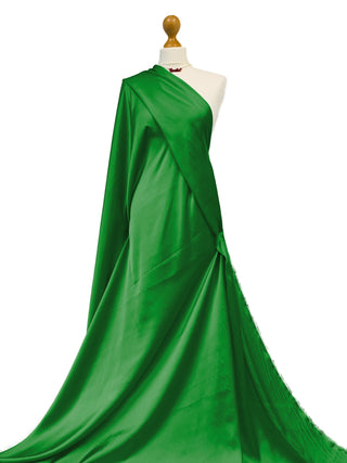 Buy emerald-green Silky Satin Fabric