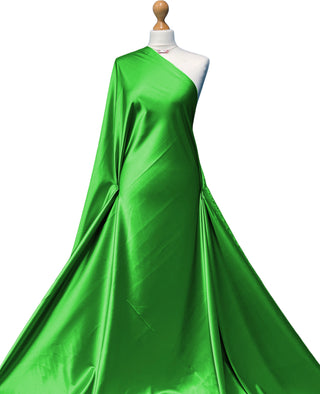 Buy emerald-green Stretch Satin 2 Way Stretch Fabric