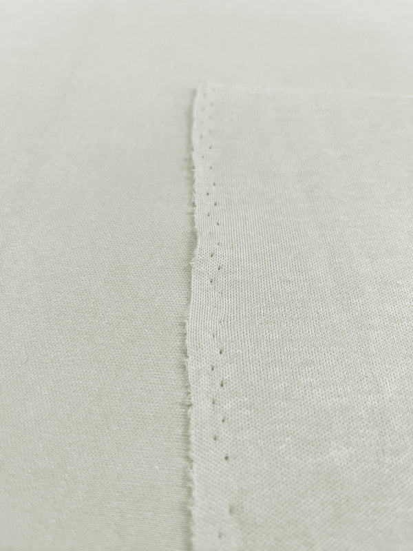 Ivory Cotton Interlock Fabric