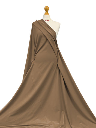 Buy light-mocca French Terry 4 Way Stretch Jersey Fabric