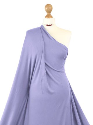Buy lilac Viscose Jersey 4 Way Stretch Fabric