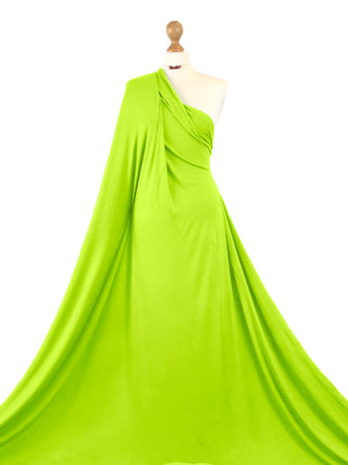 Buy lime-green Viscose Jersey 4 Way Stretch Fabric