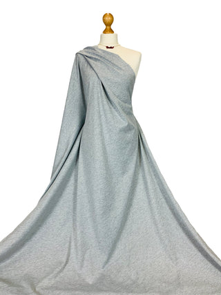 Buy marl-grey Ponte Roma Stretch Jersey Fabric