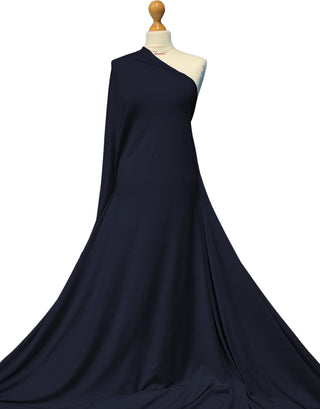 Buy navy-blue Bamboo Jersey 4 Way Stretch Fabric