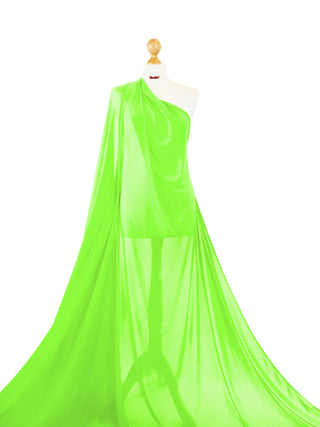 Buy neon-green Powernet 4 Way Stretch Tulle Fabric