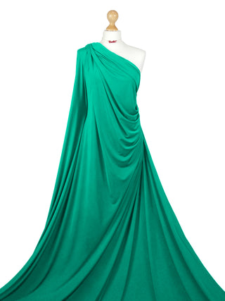 Buy jade-green Soft Touch Jersey 4 Way Stretch Fabric