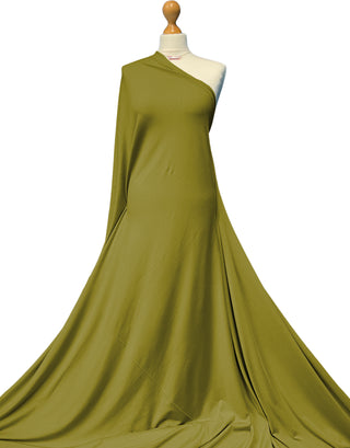Buy olive-green Bamboo Jersey 4 Way Stretch Fabric