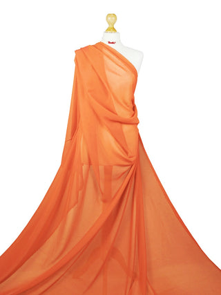 Buy orange Chiffon Sheer Fabric