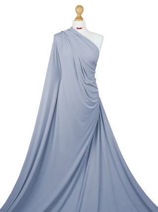 Buy powder-blue Soft Touch Jersey 4 Way Stretch Fabric