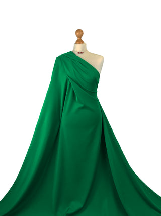 Buy emerald-green Scuba Jersey 4 Way Stretch Fabric