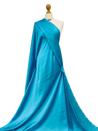 Buy turquoise Silky Satin Fabric