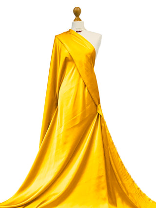 Buy yellow Silky Satin Fabric